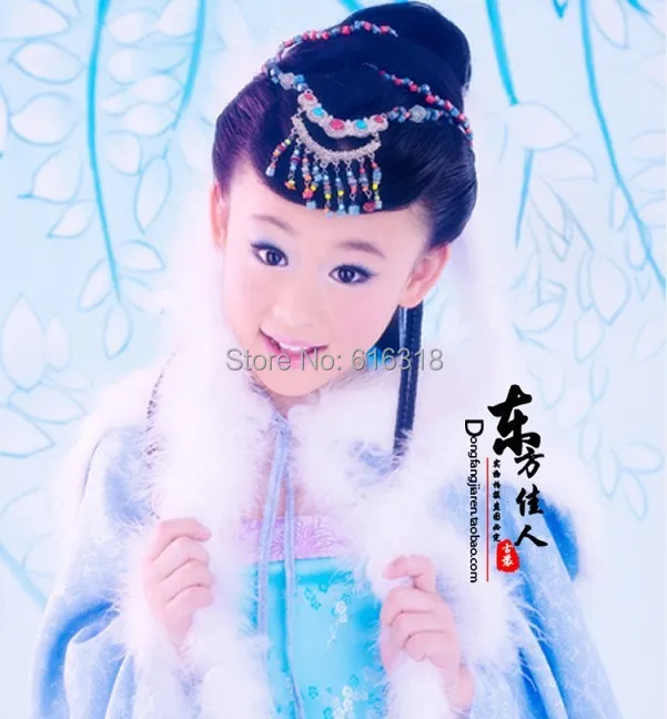 Lanxue/2012 детский осенне-зимний костюм для девочек детский меховой плащ+ платье на подтяжках+ лоб набор аксессуаров для волос