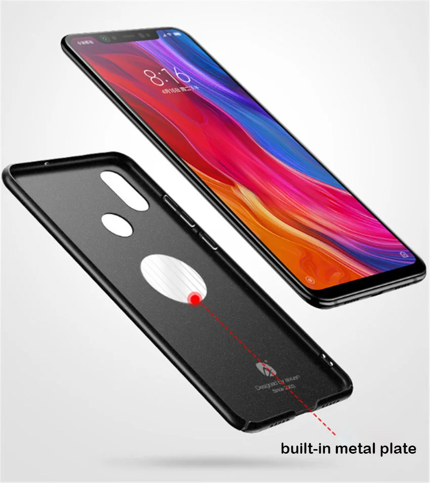 Полностью Защитный металлический чехол из поликарбоната для Xiaomi mi 8 SE, Жесткий Тонкий чехол на магните для Xiaomi mi 8 SE Xio mi 8 Explorer