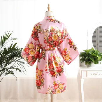 

Silk Bridesmaid Bride Robe Sexy Women Maid Of Honor Wedding Kimono Mother Of The Bride Robes Sleepwear Nightgown Woman Bathrobe