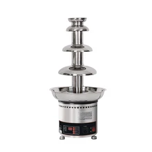 Chocolate Fountain Creative 4 Tiers Stainless Chocolate Tempering Machine 110V-240V Fondue Machine Cafetera Commercial Party Use Chocolate Fountain Creative 4 Tiers Stainless Chocolate Tempering Machine 110V-240V Fondue Machine Cafetera Commercial Party Use