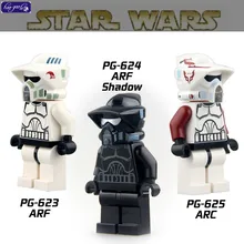 120 шт. PG8004 Звездные войны серые тени АРФ Клон Trooper Ограниченная серия фигурки строительный блок Детская Игрушка совместима с