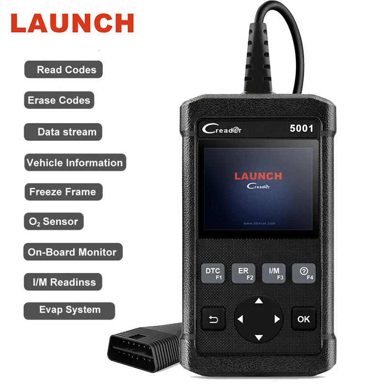 LAUNCH OBD2 сканер полный OBD OBDII считыватель кодов двигателя CR5001 инструмент для