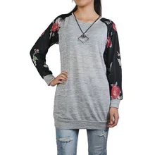 Новая мода Топы Женская Спортивная одежда блузка с длинными рукавами и принтом пуловер повседневные топы рубашка спортивный костюм