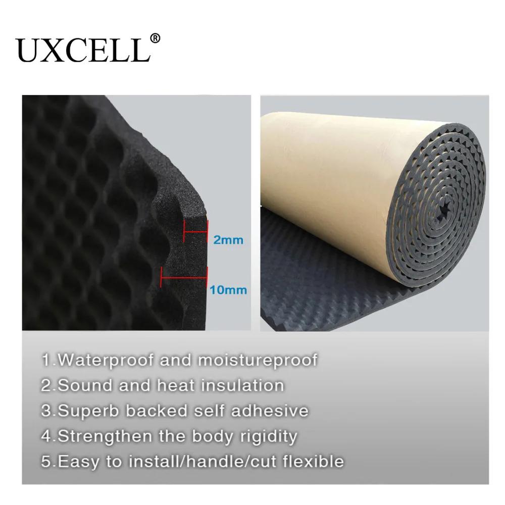 UXCELL 50*100/200/300/500 см хлопковые смеси интерьер студия звукопоглощение автомобильный