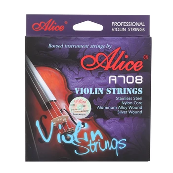 

Alice A708 Professional Violin Strings Bowed Instrument Strings 5-string Set E-a E-b A D G