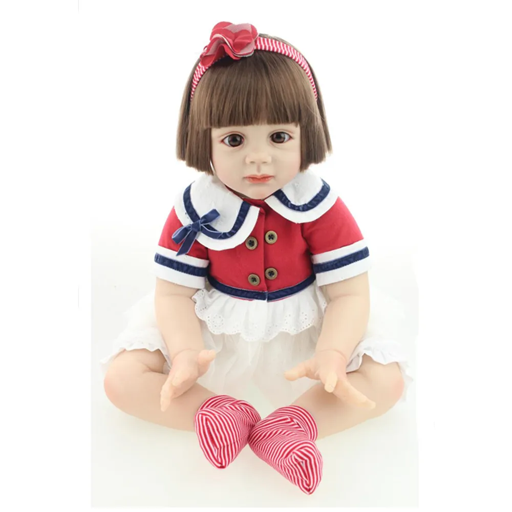 Real Looking Silicone Reborn Baby Dolls for Girls Gift,Cute 22 Inch Reborn Dolls Babies Reborn Toddler Girls Doll