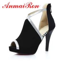 High Quality Peep Toe Summer Thin Heels High Shoes New Big Size34-44 Blue Black Rose Women Pumps Fashion Wedding Platform Pumps цена High Quality Peep Toe Summer Thin Heels High Shoes New Big Size34-44 Blue Black Rose Women Pumps Fashion Wedding Platform Pumps цены онлайн