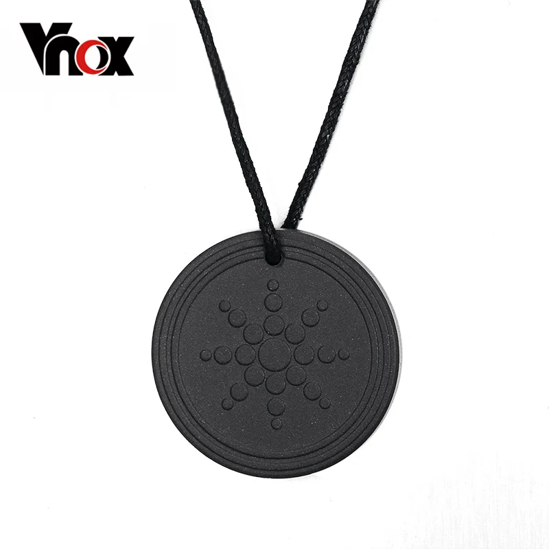 

Vnox Quantum Scalar Energy Pendant 2000 ~ 3000 ions Energy Power Lava Jewelry Free Chain