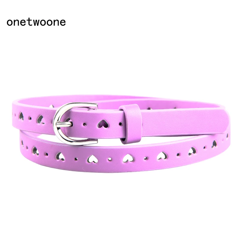 New Fashion Kids Belt Girls Belt Pu Belts for Kids Childrens Girls Christmas gift Pink Black Purple Beige Colors