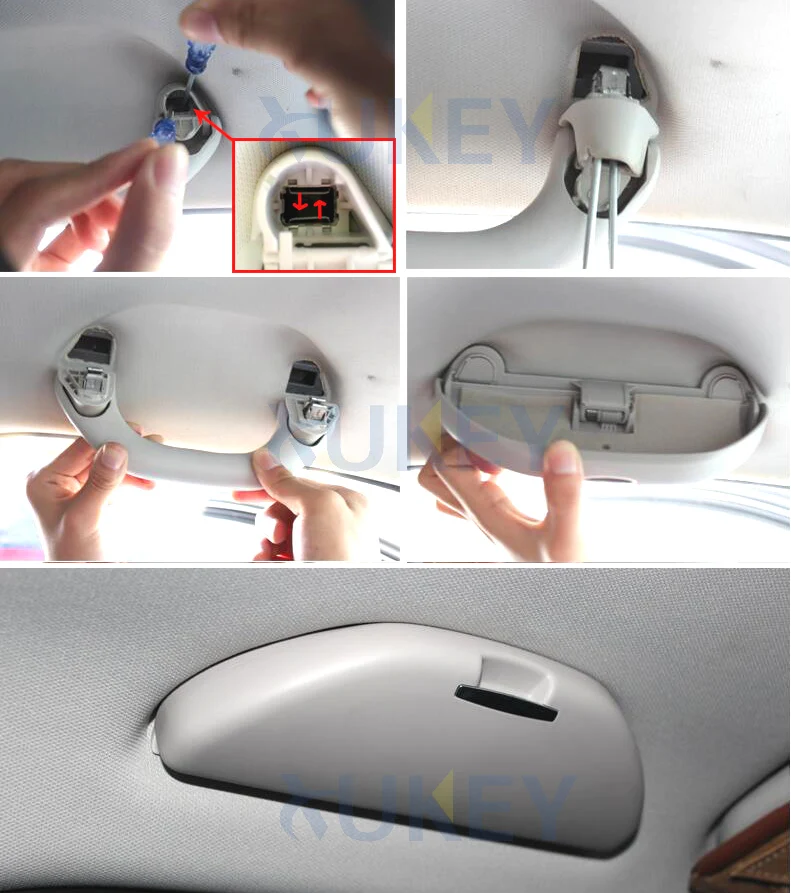 Для VW Polo 6R 2010 2017 / Skoda Rapid 2012 2019 автомобильные солнцезащитные очки коробка чехол