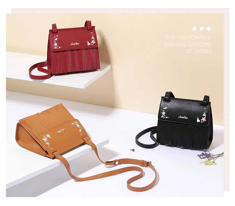 Just star women leather crossobody bag 5