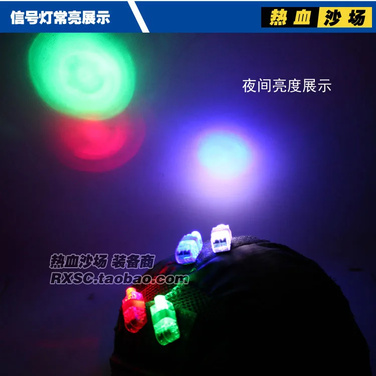 

Airsoft Tactical Hunting Survival Helmet Safety Flash LED Light