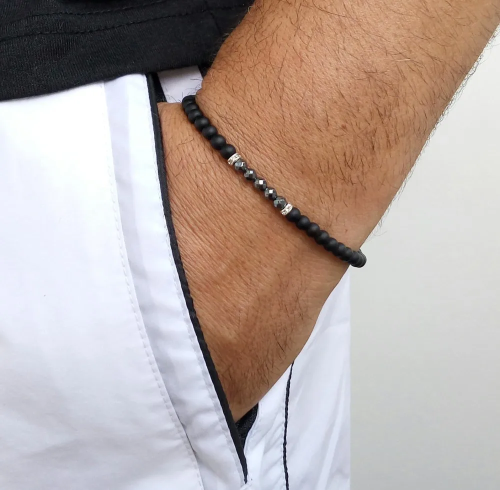 Obediencia Experto pulmón Pulsera de cuentas de piedra para Hombre, brazalete hecho a mano con  abalorio de la suerte, estilo Simple, regalo de joyería, 2020|Pulseras de  amuleto| - AliExpress