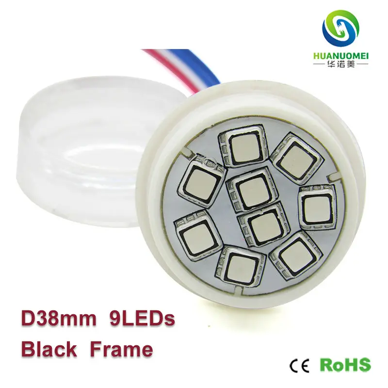 

Адресная СВЕТОДИОДНАЯ 12 в 38 мм 9 светодиодов ucs1903 5050 rgb smd Водонепроницаемая полноцветная светодиодная Пиксельная лампа-модуль цифровое освещение лампочка вывеска