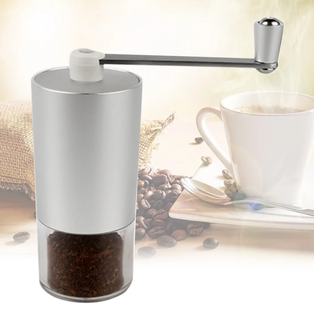 

Bean Ceramic Millstone Streamlined Travel Manual Home Office Hand-rolling Adjustable Burr Mill Mini Space Saving Coffee Grinder