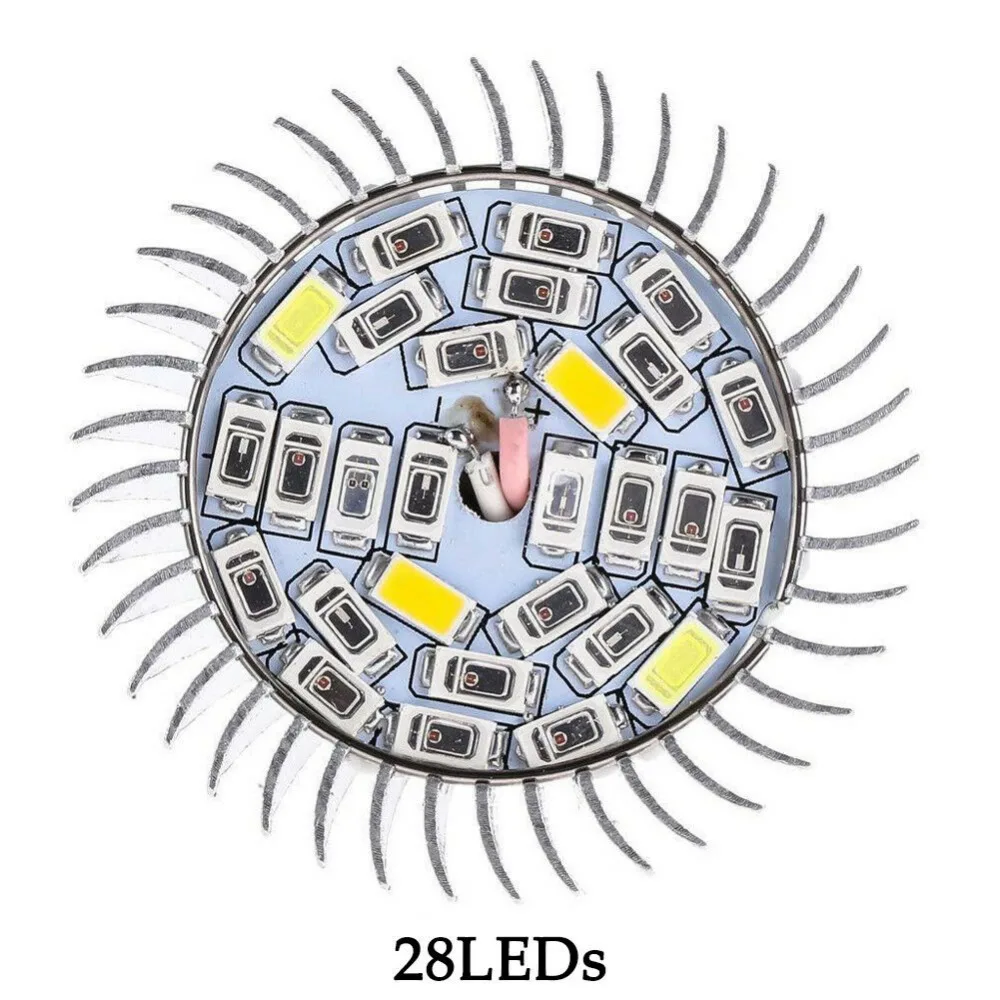 E27 полный спектр 30 Вт Светодиодный светильник для выращивания растений лампа фитолампия Фито лампа для комнатных садовых растений цветок