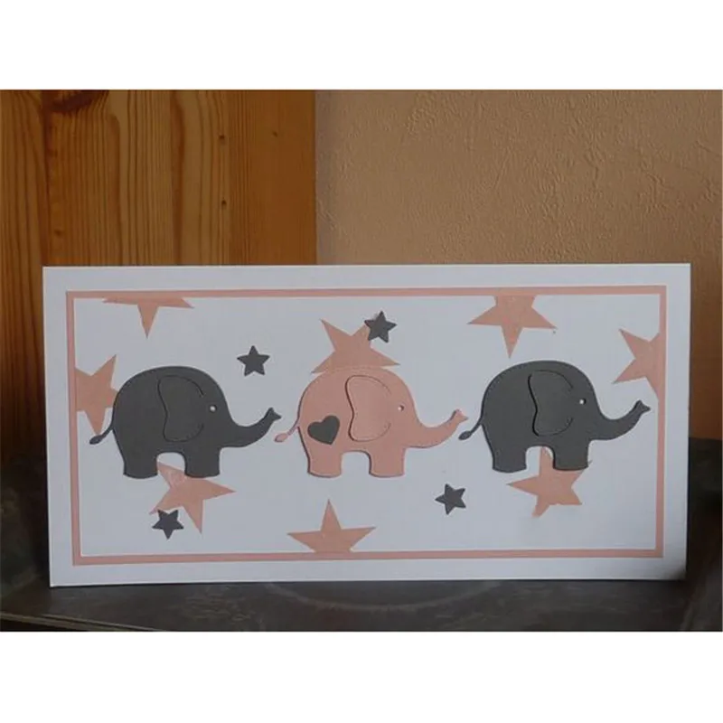 

Eastshape Elephant Animal Dies Metal Cutting Dies For Scrapbooking Card Making DIY Album Embossing Paper Craft New Dies 2019