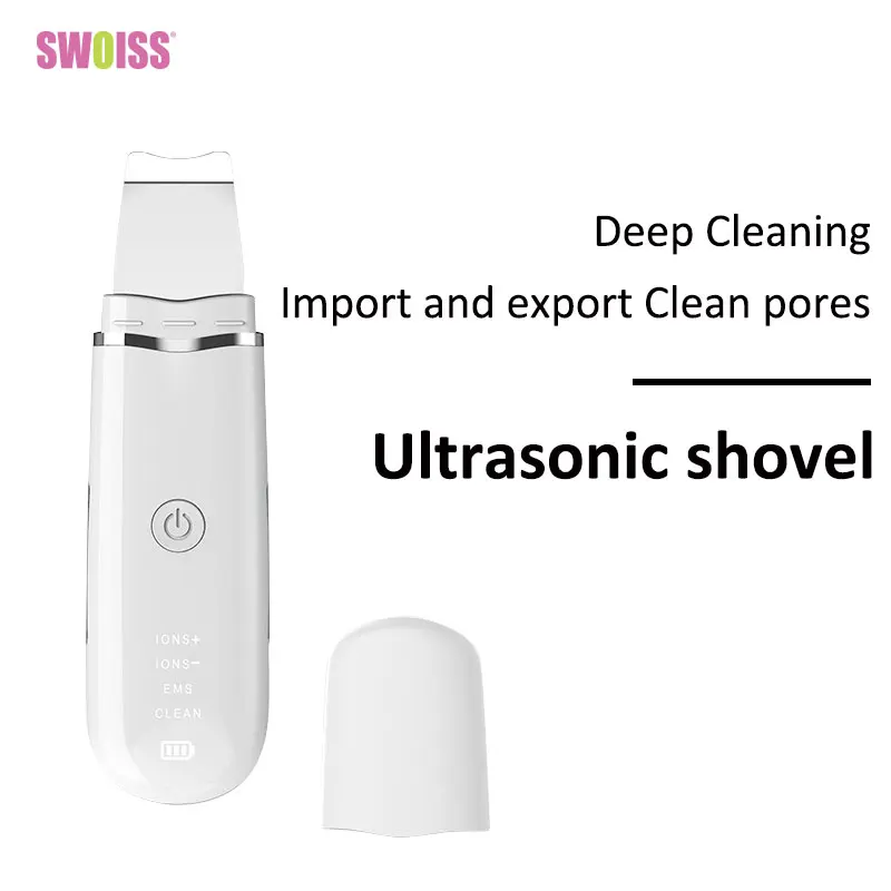 

SWOISS Facial Ultrasonic Skin Purifier Shovel Knife Intelligent Deep Cleansing Acne Blackhead Beauty Equipment Wrinkle Reducer