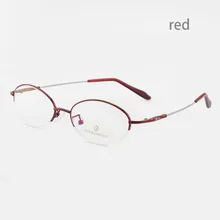 Aissuarvey Memory сплав женские оптические очки в оправе полуобода очки модные стильные черные, серебристые, красные очки