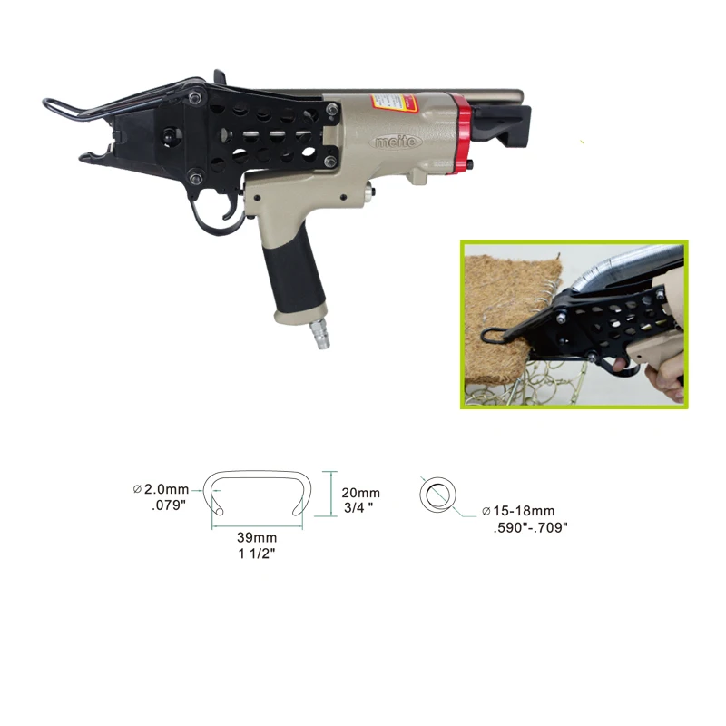 MEITE MTC560 1 1/" 14GA пневматическое соединительное кольцо пистолет air nailer инструменты плоскогубцы c-кольцо плоскогубцы для пружинного матраса Jun.14 инструмент обновления