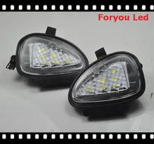 Free shipping 2pcs Error Free Car LED Side Mirror Puddle Light For Vw Volkswagen Golf 6 09-12 Touran Passat B7 2010-Present