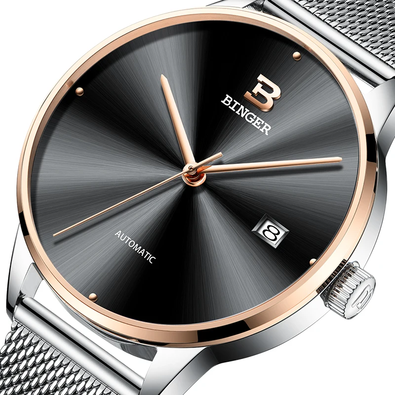 

2020 New BINGER Mens Watches Brand Luxury automatic mechanical Men Watch Sapphire Wrist Watch Male relogio masculino B-5080M-9