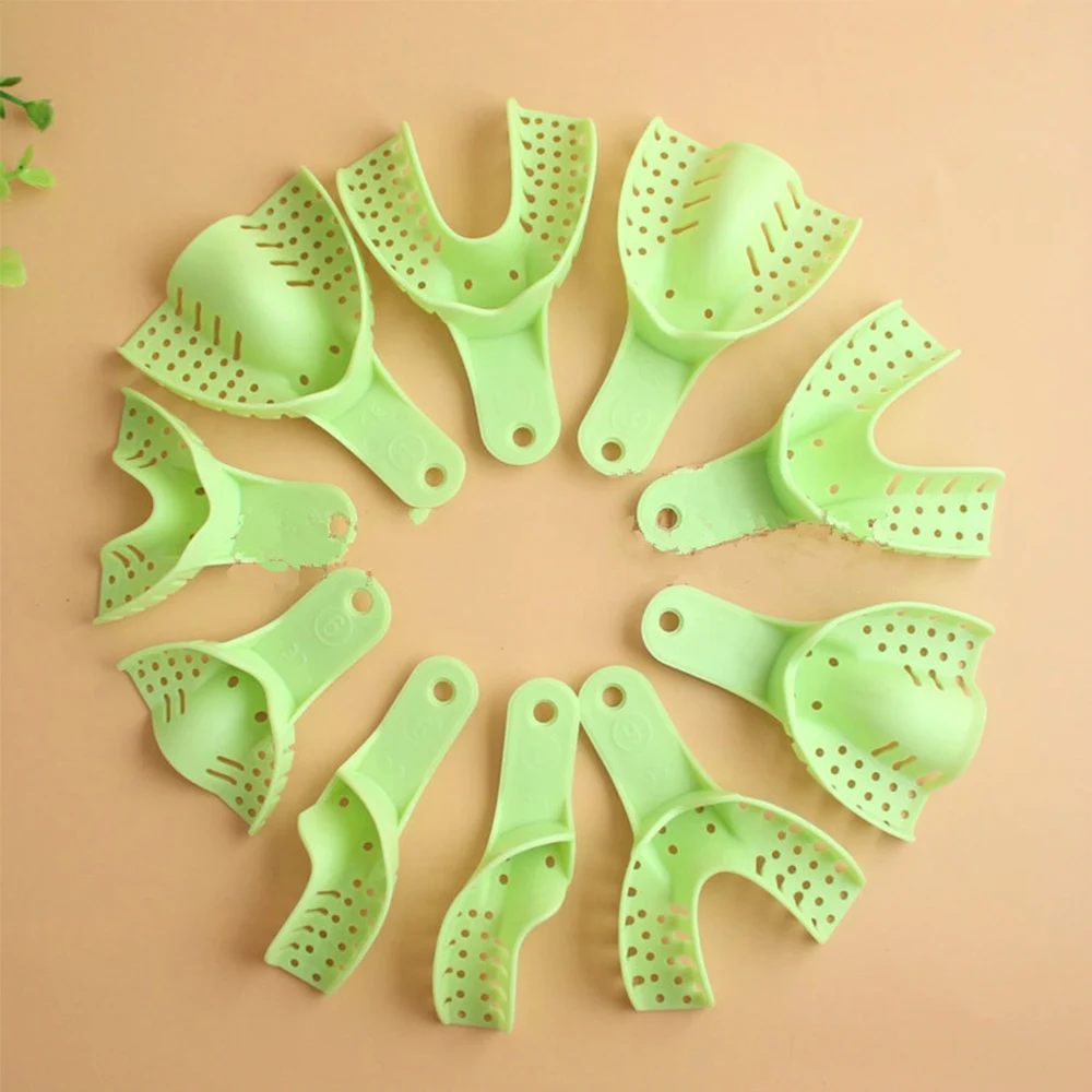 Dental materials disposable plastic tray plastic denture tooth tray set moduloin Teeth