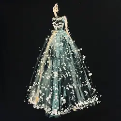 Свадебное платье одежда новое поступление DIY Кристалл Алмазная мозаика 5D алмазов картина 3D вышивка крестиком комплект мозаика круглые