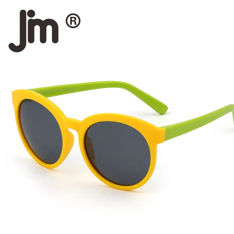 JM Kids Flexible Rubber Sunglasses Polarized Eyeglasses for Girls Boys