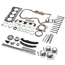 Conjunto completo de Qualidade OEM Pistões Do Motor Timing Juntas Rebuild Kit Overhaul Para V W AUDI 1.4 TSI CAVD CTHD Para 1.4 TSI/TFSI EA111