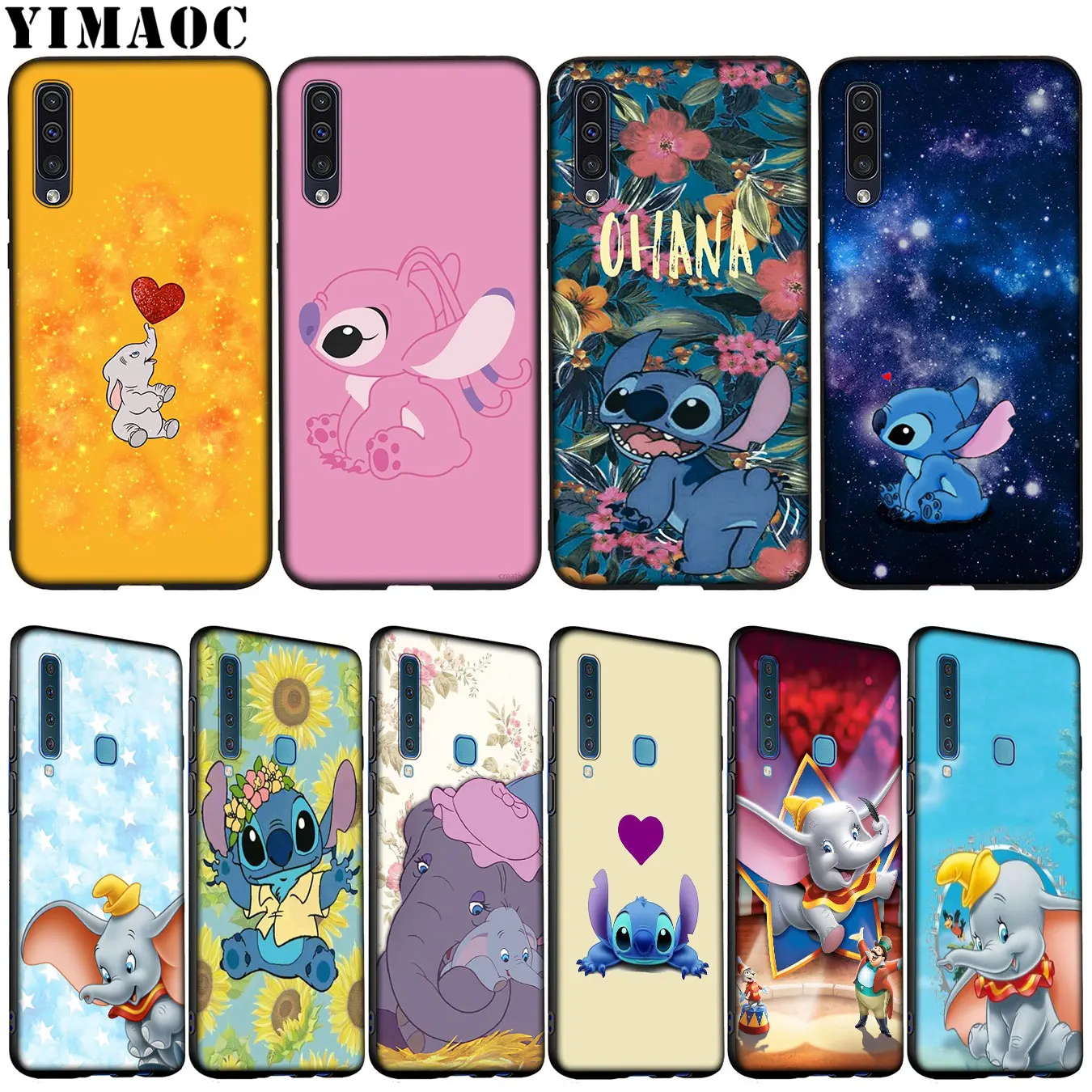 

YIMAOC Cartoon Lilo Stitch Dumbo Soft Silicone Case for Samsung Galaxy A70 A60 A50 A40 A30 A20 A10 A10S A20S A30S A40S A50S
