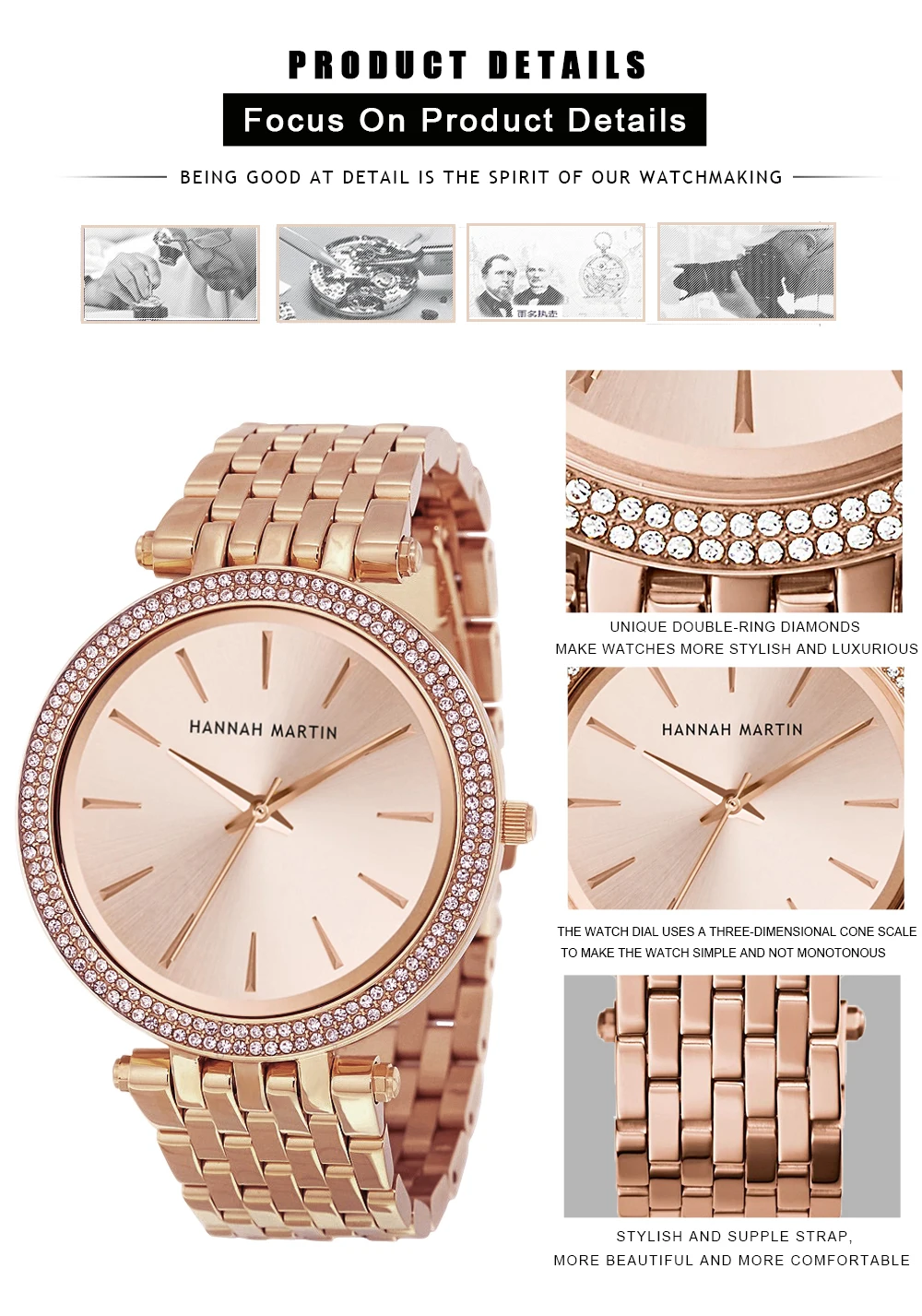 Для женщин Стразы часы лучший бренд класса люкс из розового золота с бриллиантами Бизнес Модные кварцевые Водонепроницаемый Наручные Часы Relogio Feminino