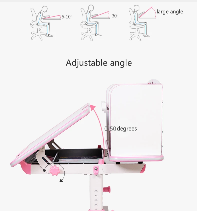Детский набор столов и стульев, домашний письменный стол для учебы, подъемный комбинированный Регулируемый корректирующий стул для сидения