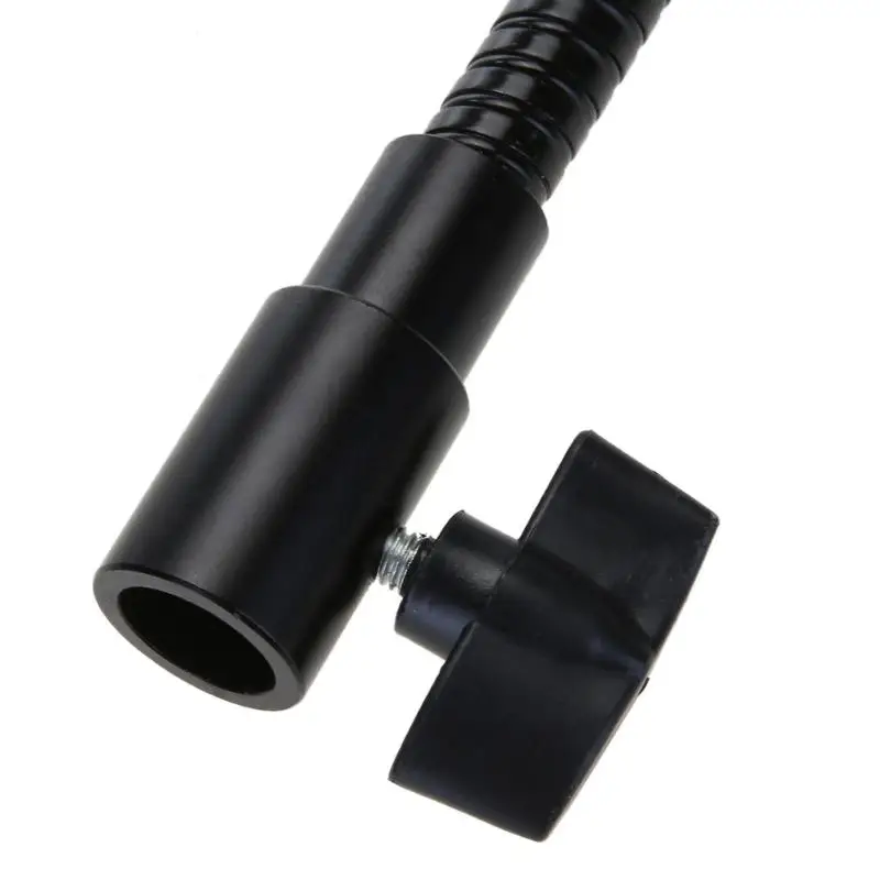 28 см флэш-светильник стенд гибкий черный стальной провод трубы Кронштейн с 1/4 винт мужской адаптер Аксессуары для фотостудии