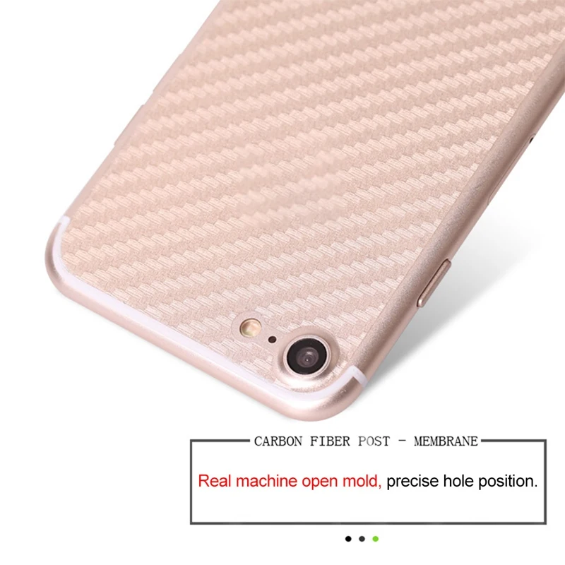 Наклейки на заднюю панель из углеродного волокна для Apple iPhone 6 6S 7 8 X Plus наклейки