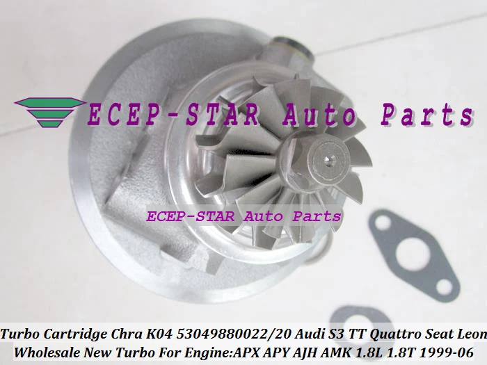 Turbo Cartridge CHRA Turbocharger K04 53049880022 53049880020 For AUDI S3 TT Quattro Seat LEON 1.8T 1999-06 APX APY AJH AMK 1.8L (8)