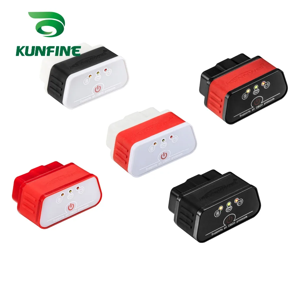 KUNFINE KW903 Bluetooth 3,0 OBD2 сканер считыватель кодов стирание ошибок OBD 2 ELM 327 ELM327 для Android авто автомобильный инструмент