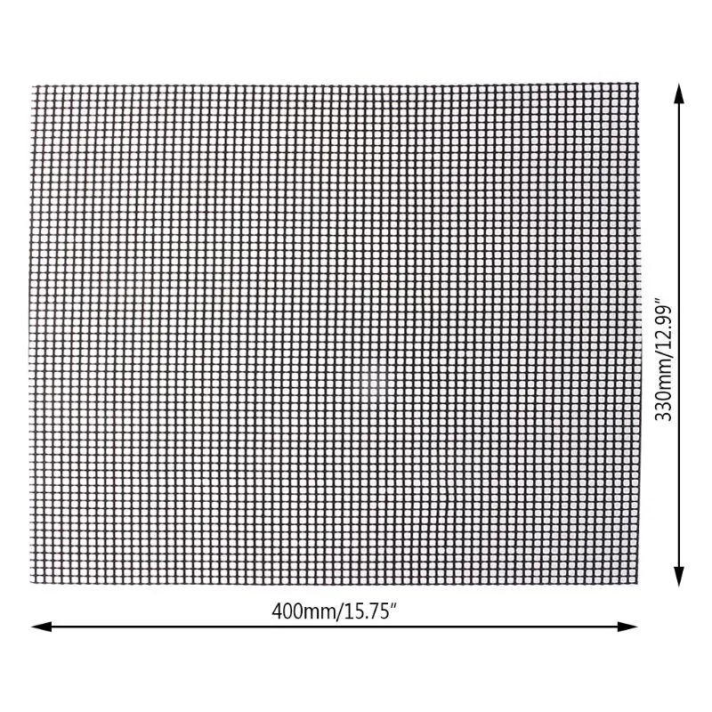 

3 Pcs PTFE BBQ Grill Mats Non-stick Mesh Pad Heat Resistant Barbecue Tools Mar28