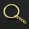 10pcs Key Ring Chain 3 Colors Gold Bronze Silver Color 30mm Round Split Metal Key Chain DIY Keychain Keyrings Wholesale ► Photo 3/5