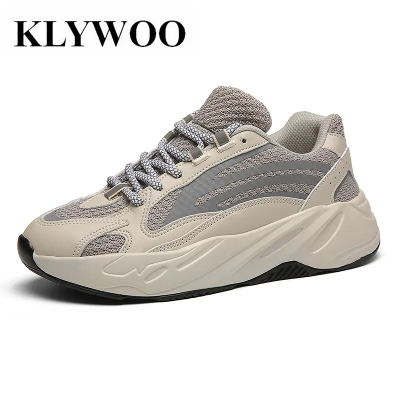 

KLYWOO Big Size Mens Shoes Walking Shoes Casual Fashion Sneakers Breathable Leather Shoes Male Footwear Ultra Boosts