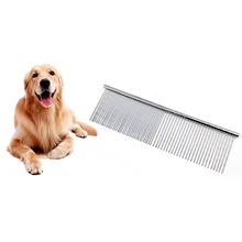 1 шт. расческа для животных из нержавеющей стали котенок питомец собака красота удаление волос расчески s m l размер для опционных принадлежностей