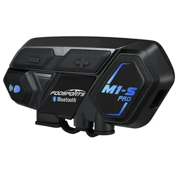 Fodsports M1-S Pro motorcycle helmet intercom moto helmet bluetooth headset wireless intercomunicador 8 rider 2000M interphone lexin newest b2 motorcycle intercomunicador moto bt wireless interphone bluetooth helmet headsets for rider and passenger
