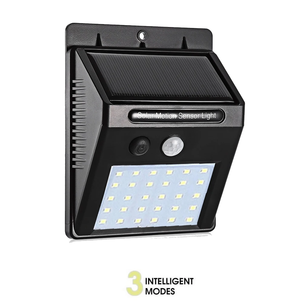 

1/2/4pcs 30 Leds Solar Light 3 Side Illumination PIR Motion Sensor Wireless Solar Light Waterproof Outdoor Garden Wall LED Light