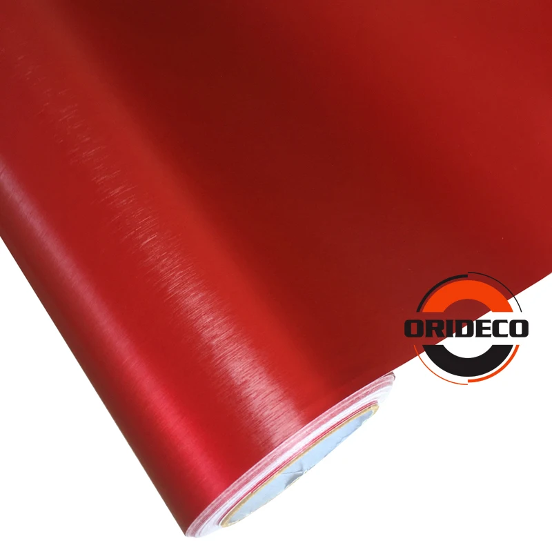 red metallic brushed vinyl wraps 2