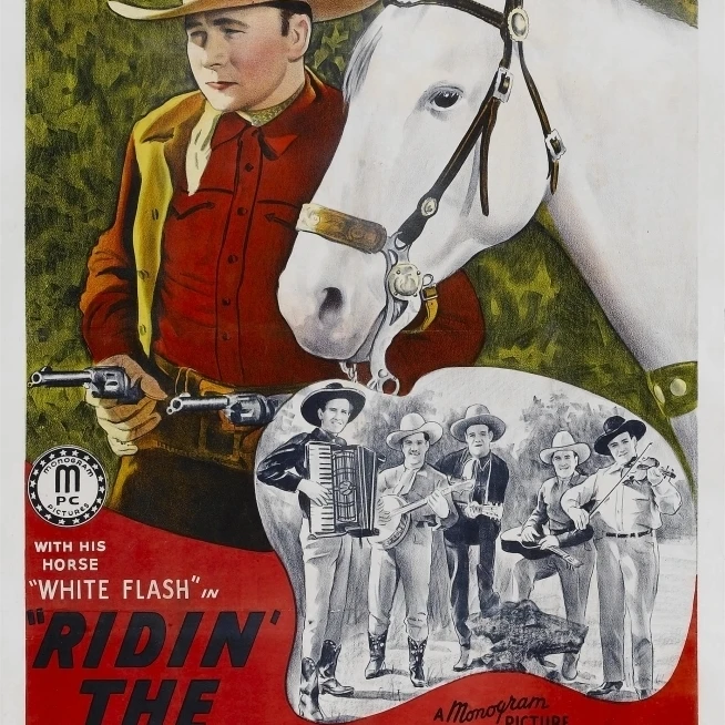 Ridin' The Cherokee Trail Top Left: Tex Ritter 1941. Movie Poster Masterprint (11 x 17)