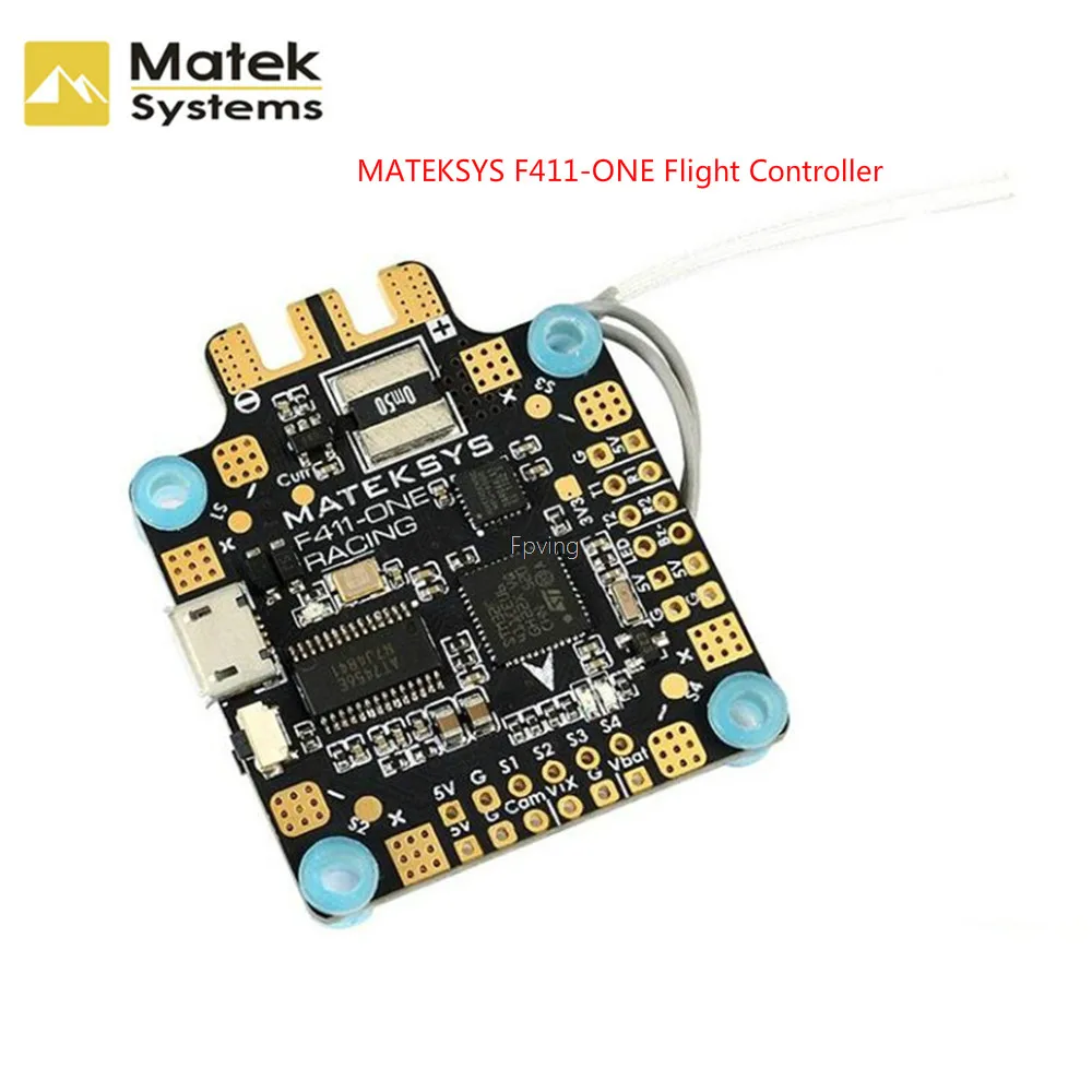 Matek System F411-One F411 F4 Flight Controller 30.5*30.5mm BetaFlight OSD 5V BEC Current Sensor For RC Models Multicopter Matek System F411-One F411 F4 Flight Controller 30.5*30.5mm BetaFlight OSD 5V BEC Current Sensor For RC Models Multicopter