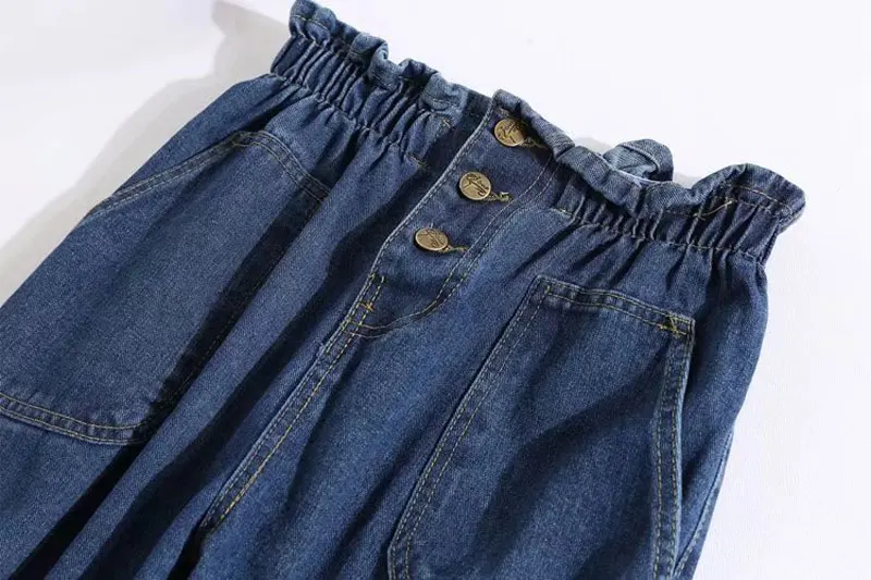 HEE GRAND/2018 Большие размеры 5XL Женские джинсы с кисточками эластичные с высокой талией Широкие джинсовые брюки для мам свободные брюки до
