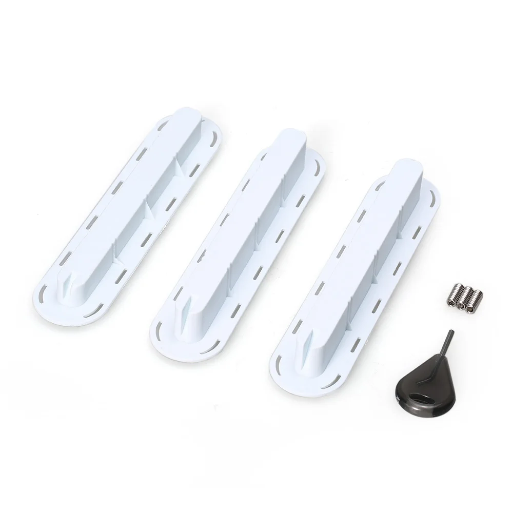 3 Pack Fin Plug Screw Replace Screw Fins Box Plugs Fin Base SUP Surf Fins Plugs Set With Key Screws