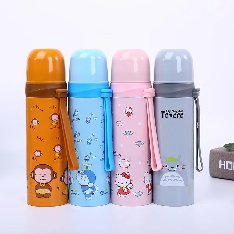 

1 pc Stainless Steel Hello kitty Totoro Thermos Water Bottle Portable Vaccum Thermal Flask Children Juice Cute Gift Creative