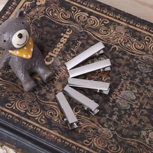 50 шт плоские одиночные зажимы «крокодил» DIY заколки для волос